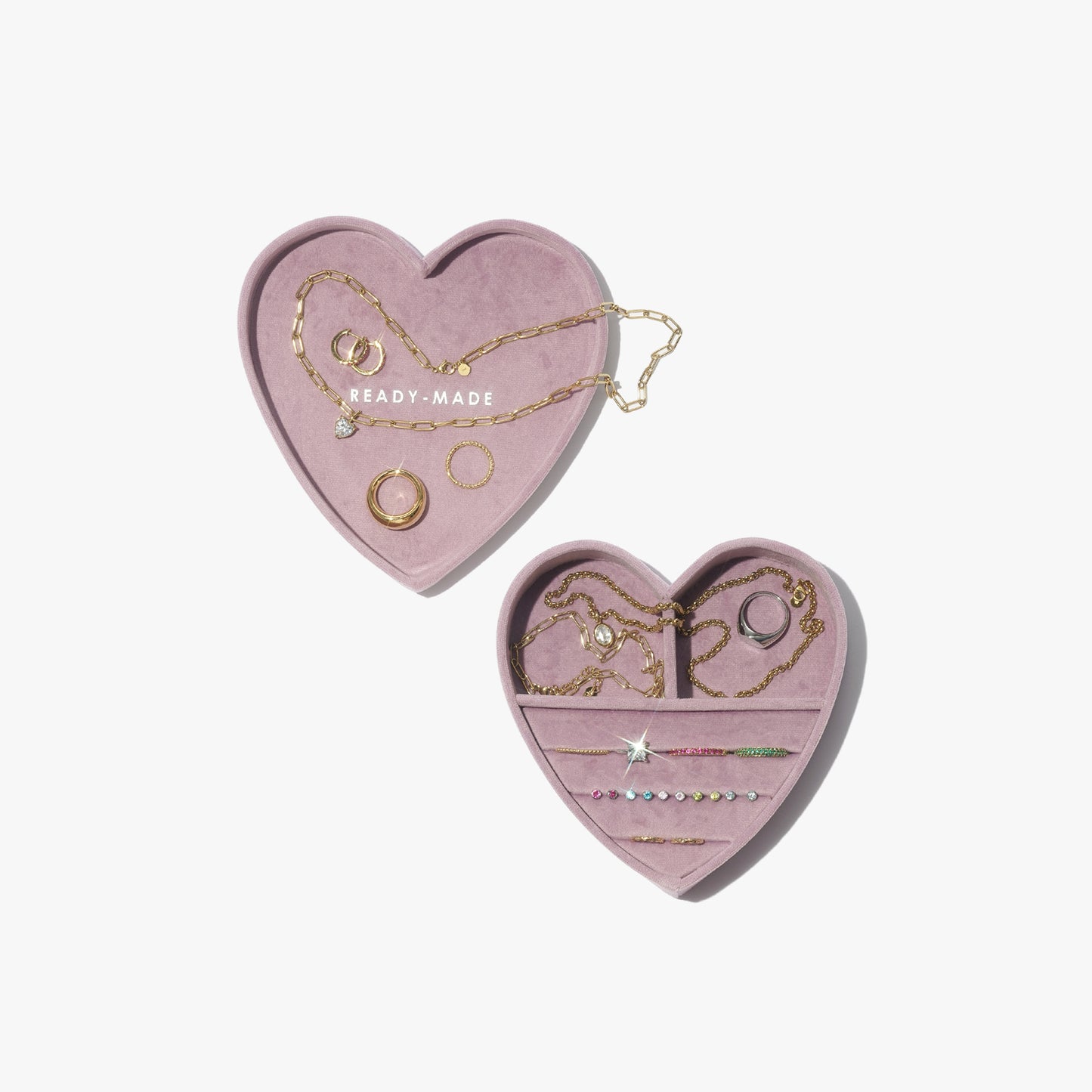 Heart Jewelry Box With Lid - Taro