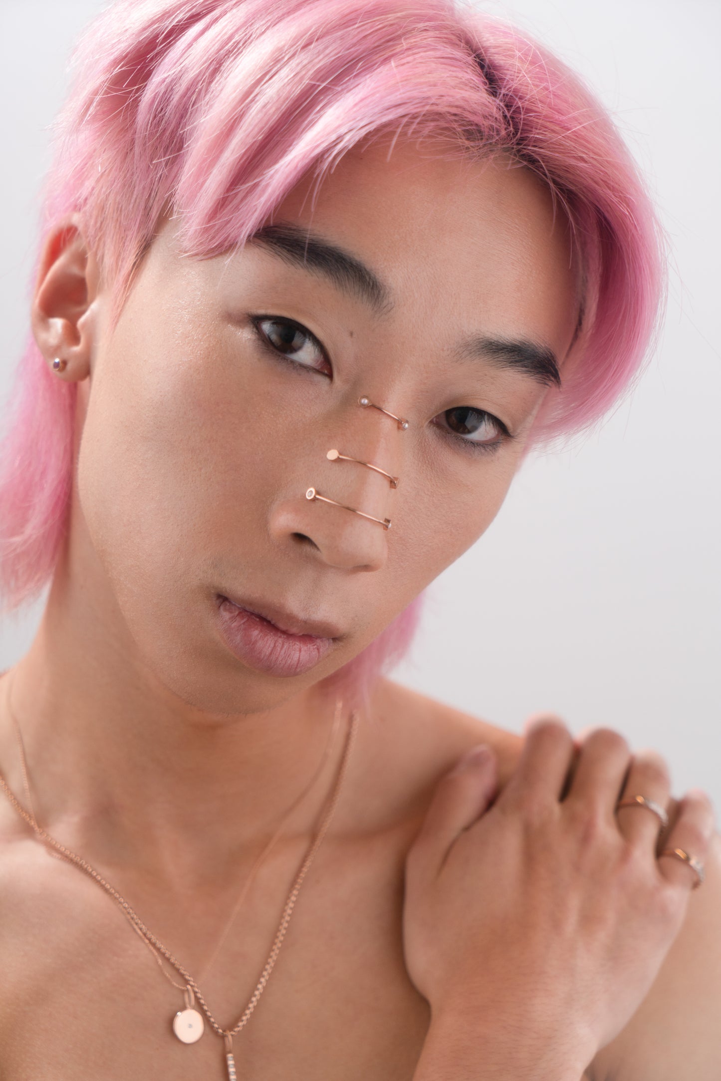 Hardware Nose Bridge Cuff - Rose Gold
