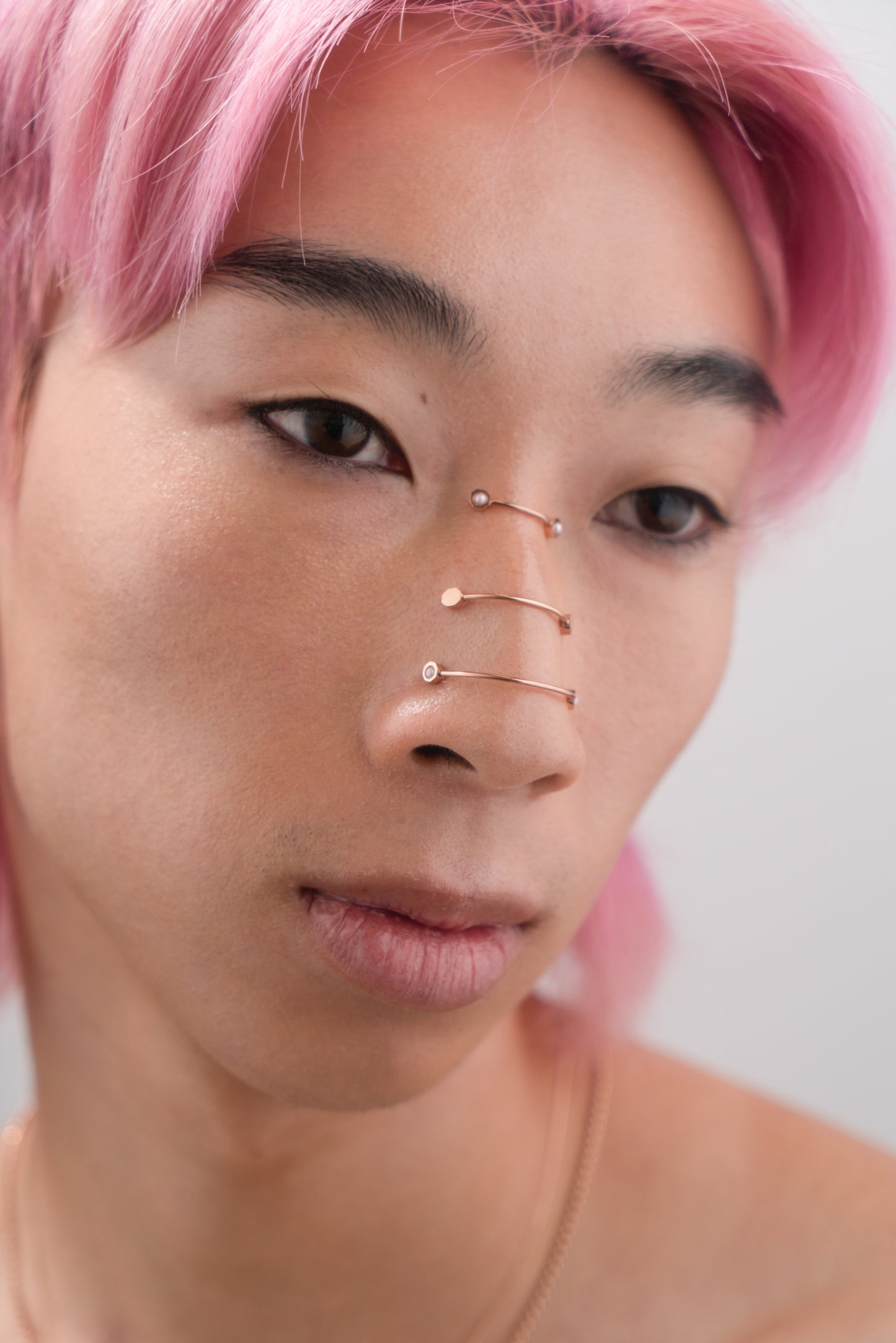 Hardware Nose Bridge Cuff - Rose Gold