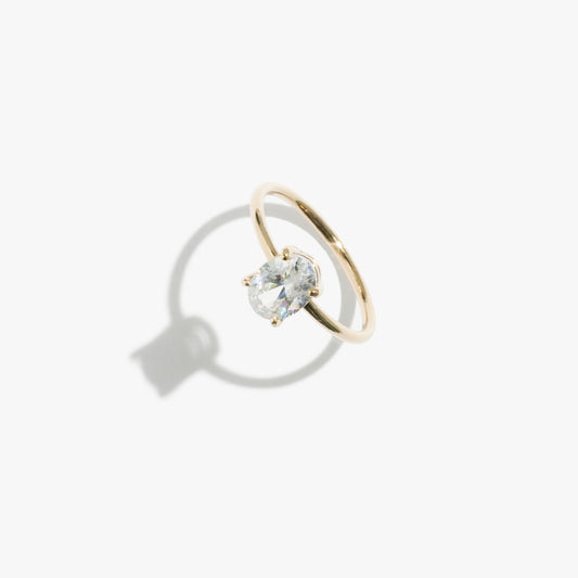 Oval Promise Ring