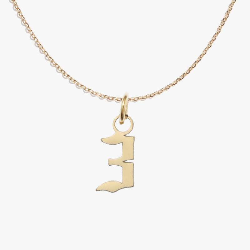 3, gold, pendant #pdp