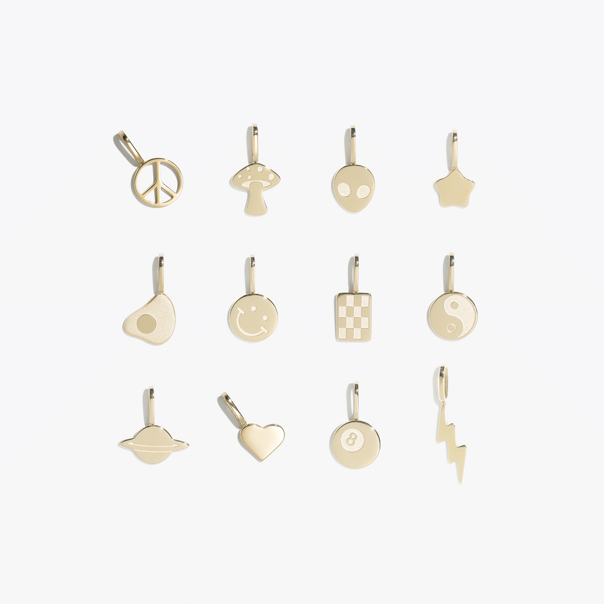 Ready-Made 2D charms — gold #pdp