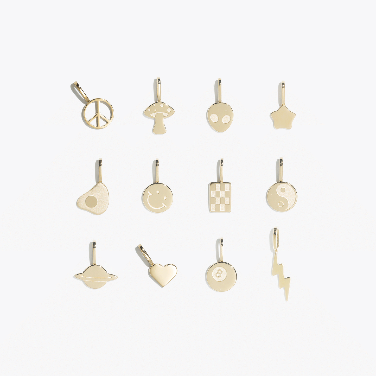 Ready-Made 2D charms — gold #pdp