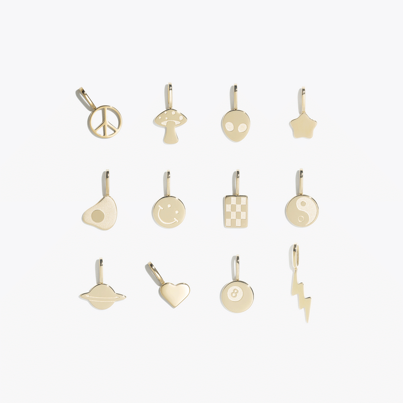 Ready-Made 2D charms — gold #pdp