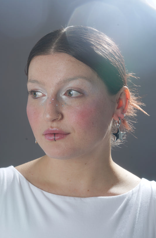 Metallic Comet Hoops