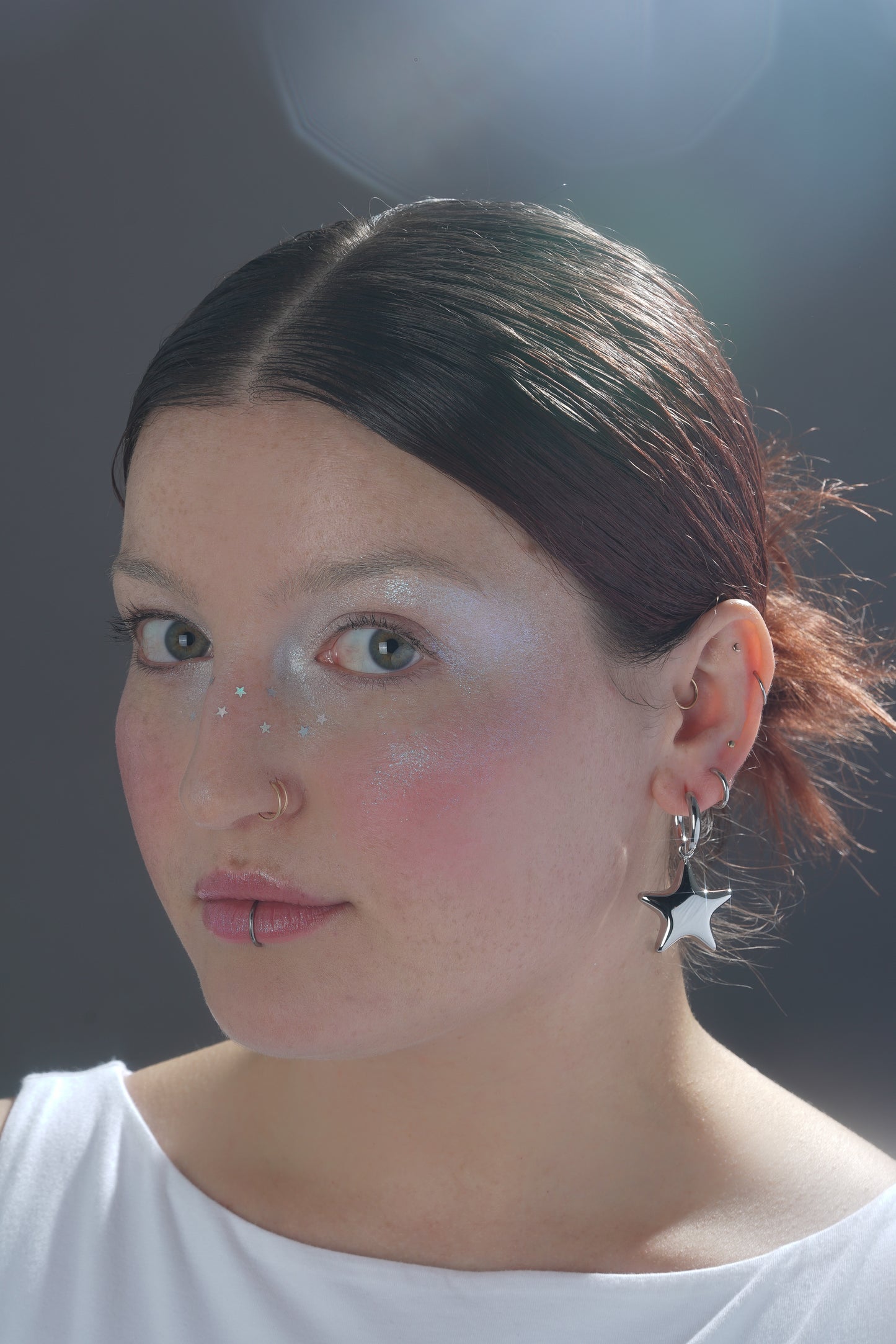 Metallic Comet Hoops