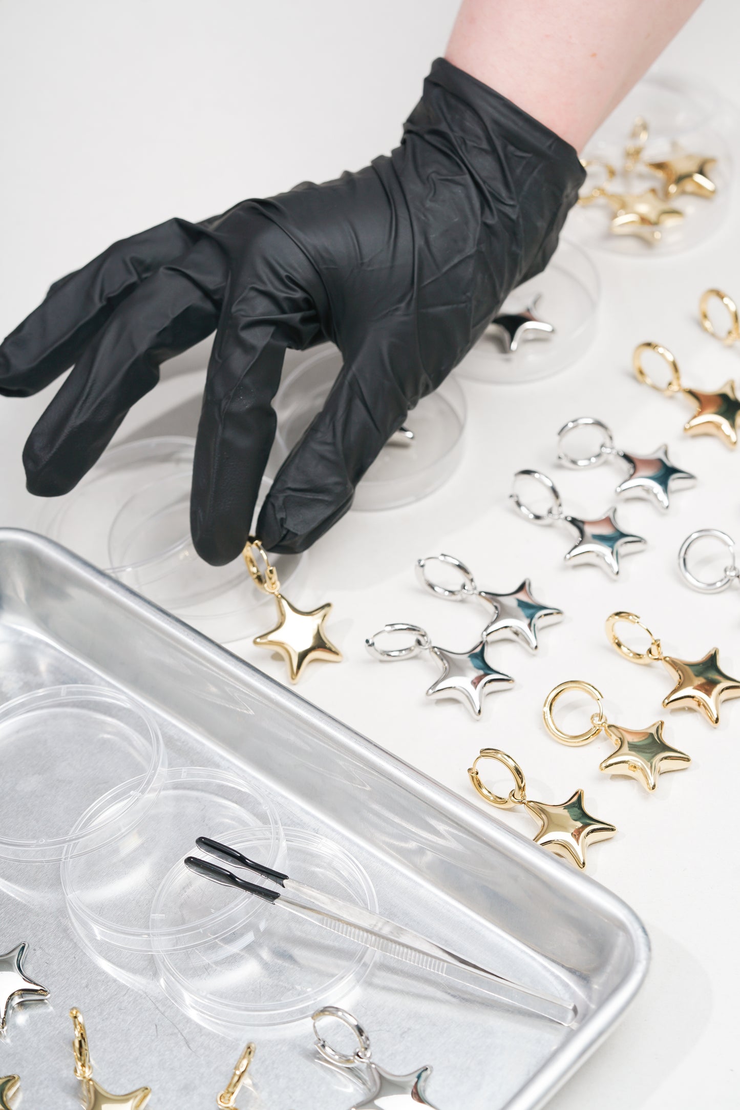 Metallic Comet Hoops