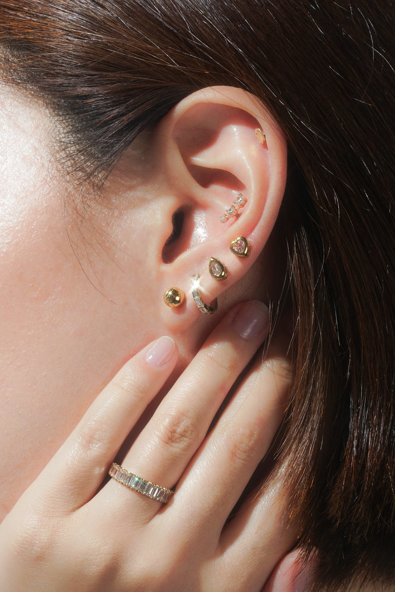 Gold DNA helix earrings - My Chemical Gift