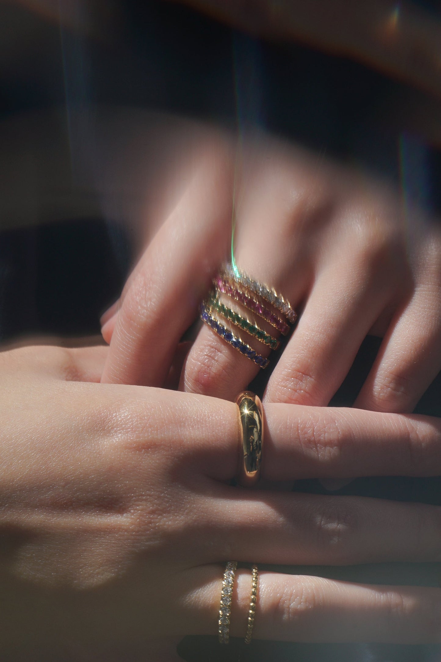Ready-Made Emerald Satellite 2.0 Ring