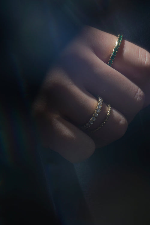Ready-Made Emerald Satellite 2.0 Ring