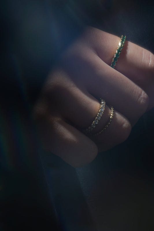 Ready-Made Emerald Satellite 2.0 Ring