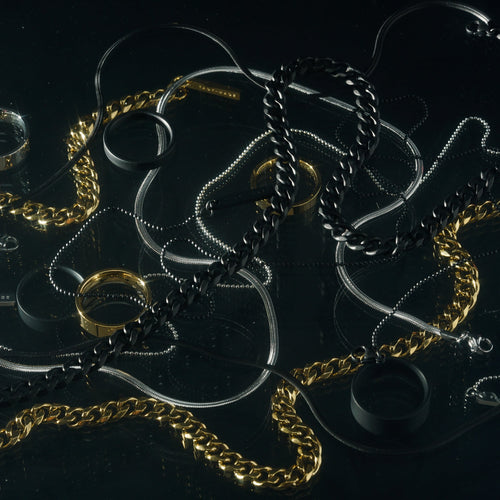 Dark Matter chains flat-lay