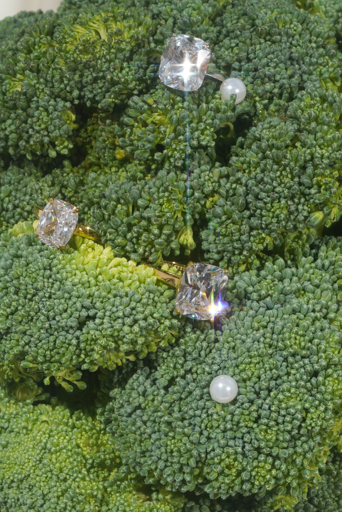 Large Cushion Cut Promise Ring