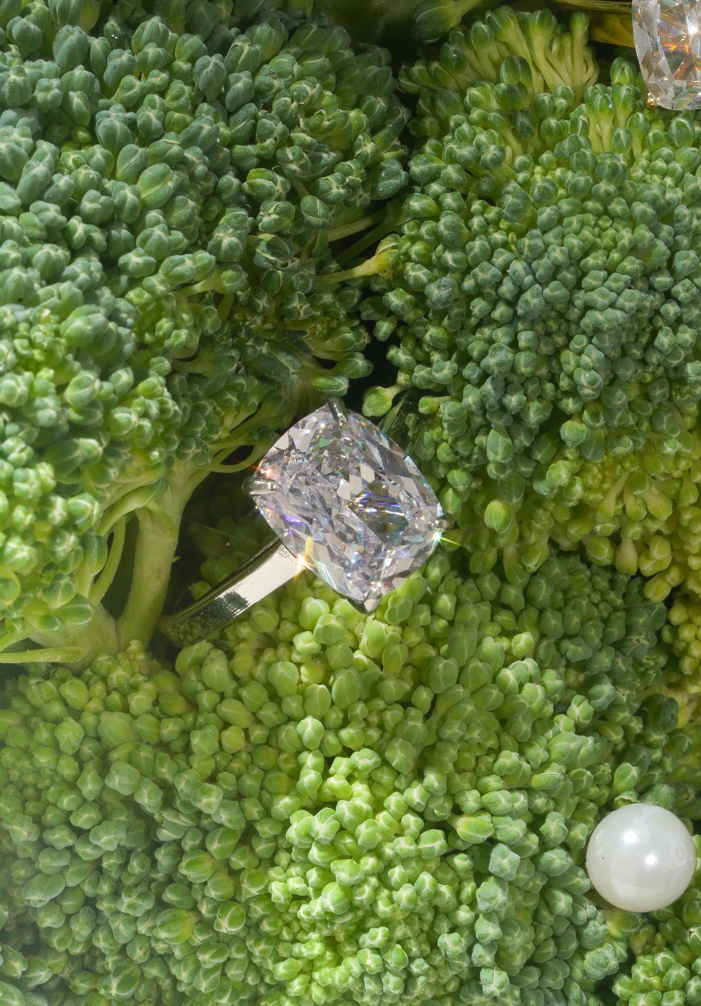 Medium Cushion Cut Promise Ring