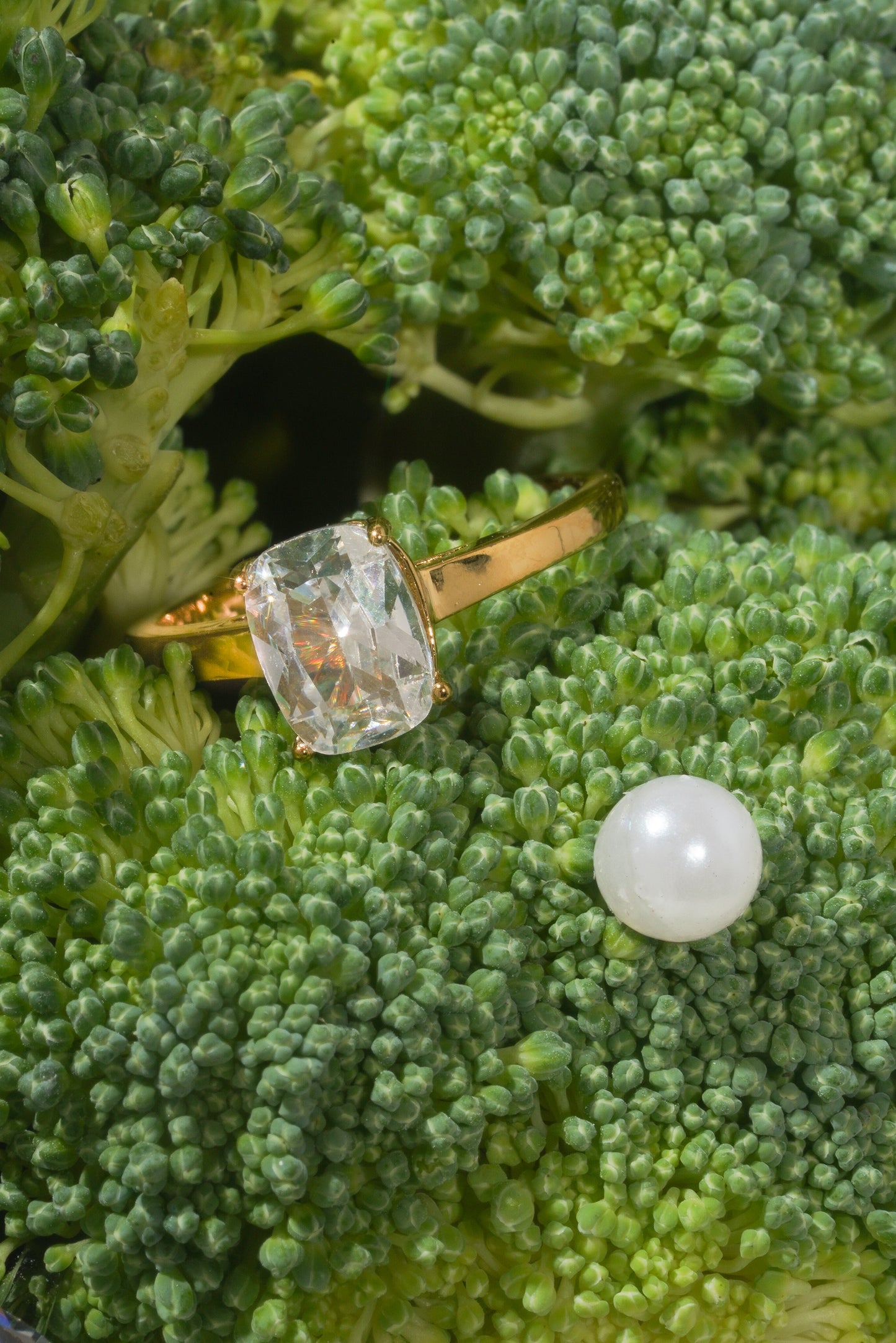 Small Cushion Cut Promise Ring