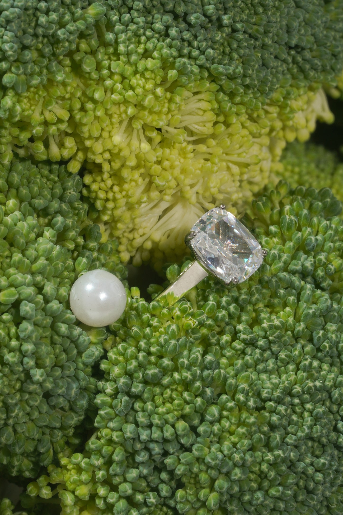 Small Cushion Cut Promise Ring