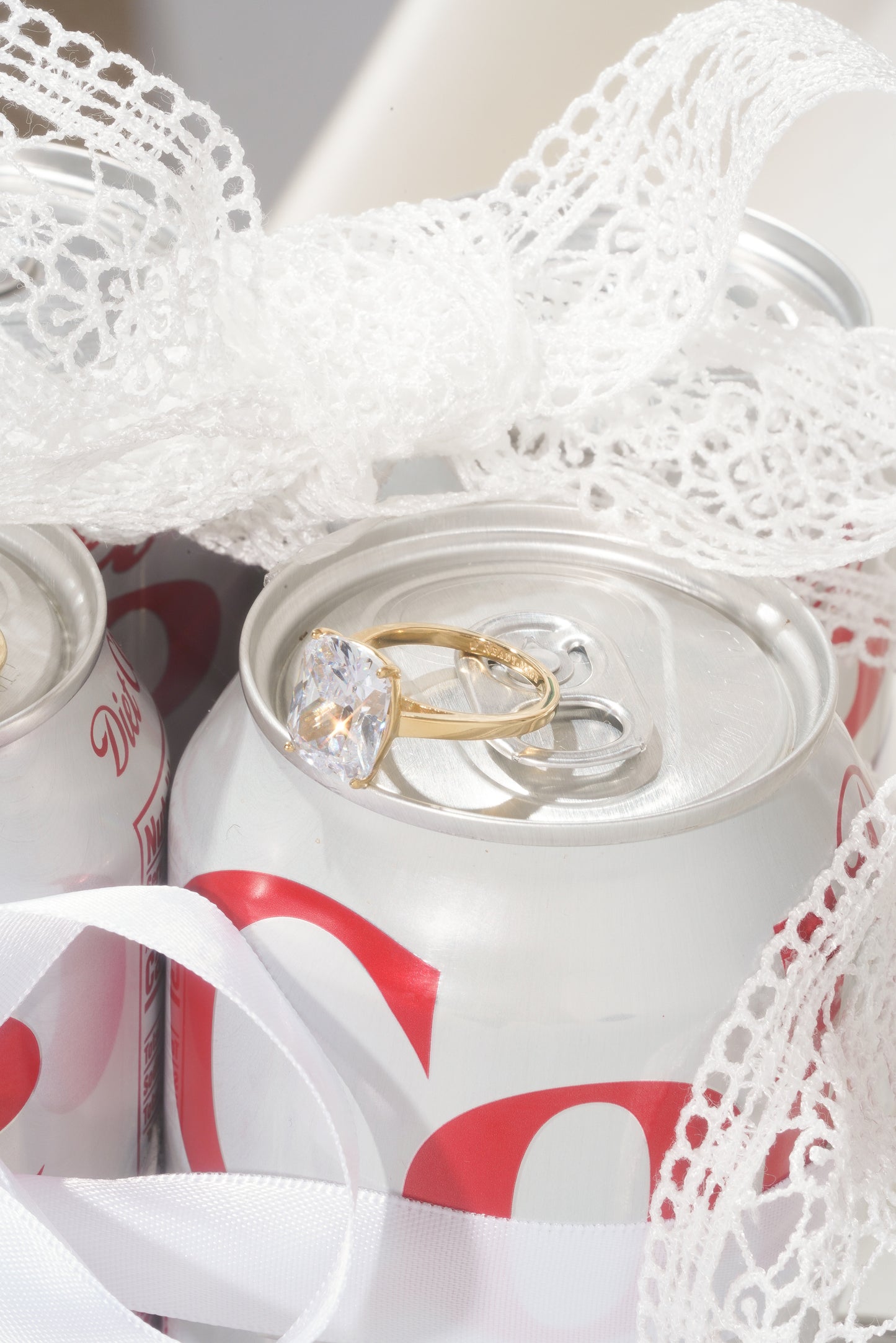 Large Cushion Cut Promise Ring