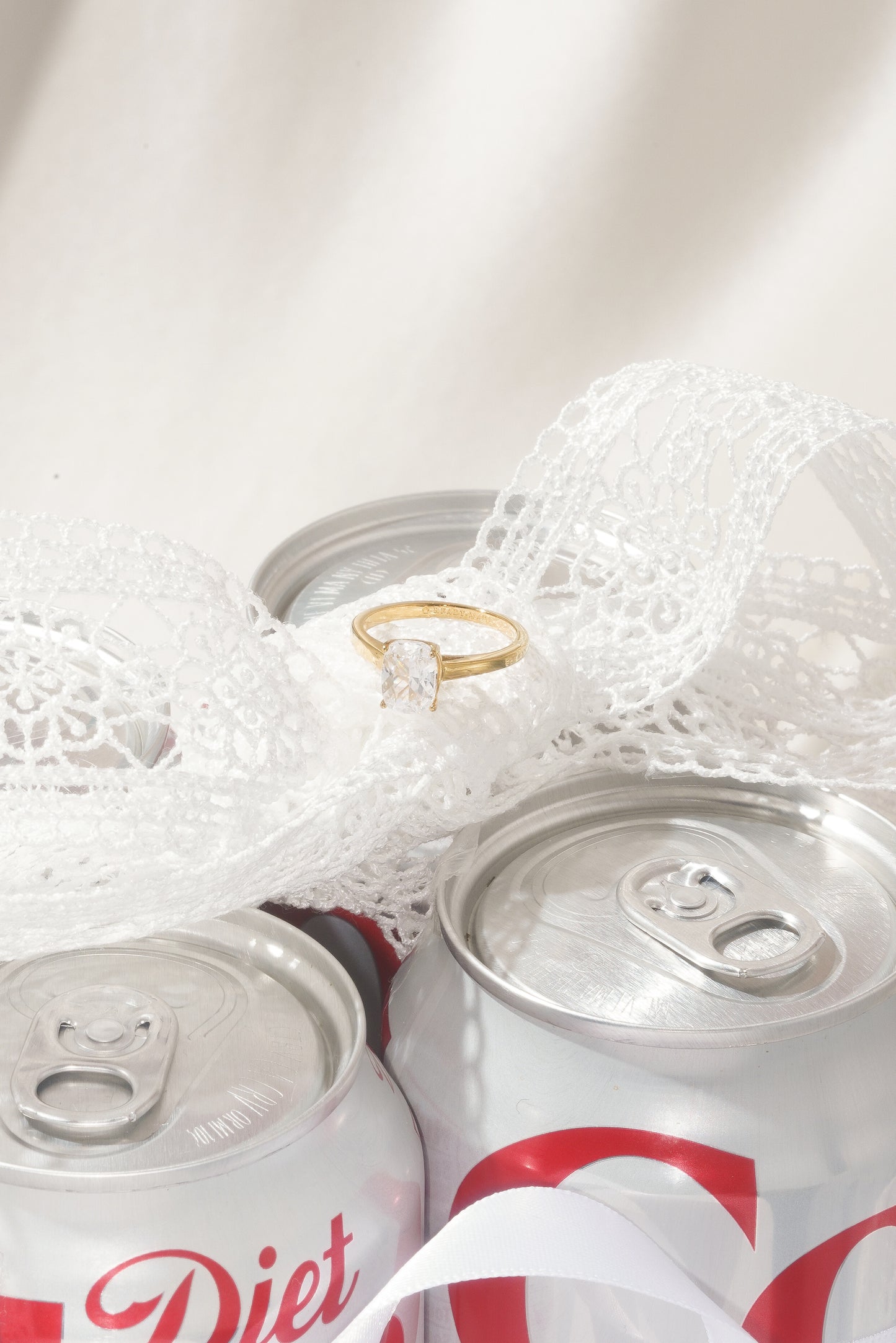 Small Cushion Cut Promise Ring