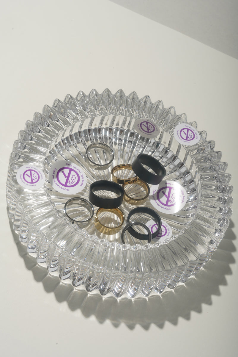 Ready-Made Cigar Band - crystal tray