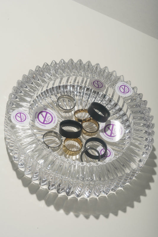 Ready-Made Cigar Band - crystal tray