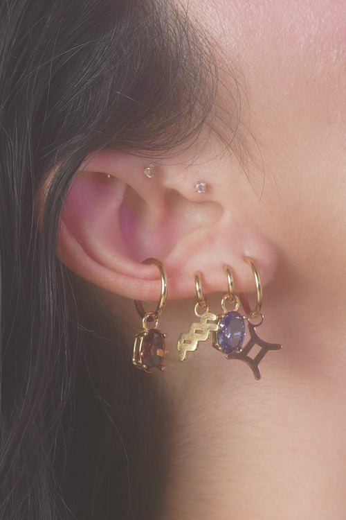 in the wild — blue raspberry gemmy ear stack, gold