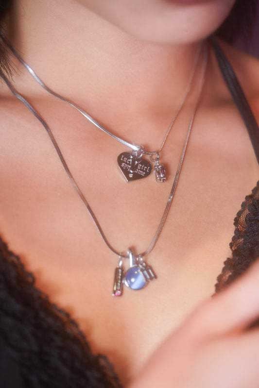 Cat Eye Pendant – Blue