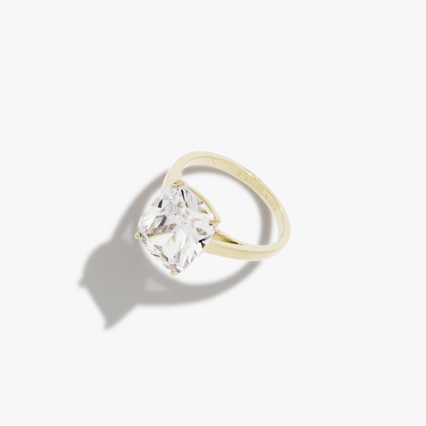 Large Cushion Cut Promise Ring