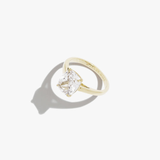Medium Cushion Cut Promise Ring