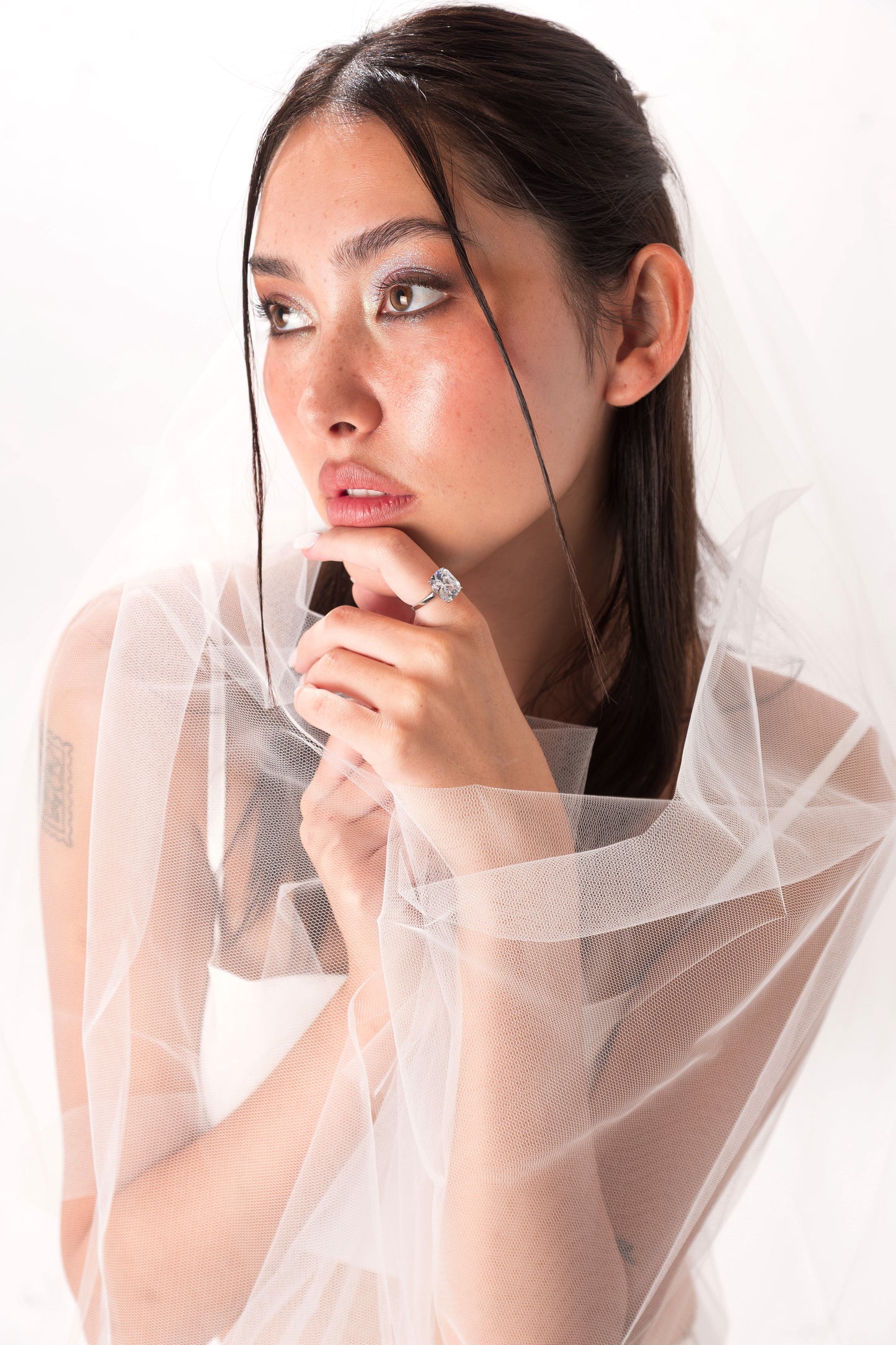 Large Cushion Cut Promise Ring