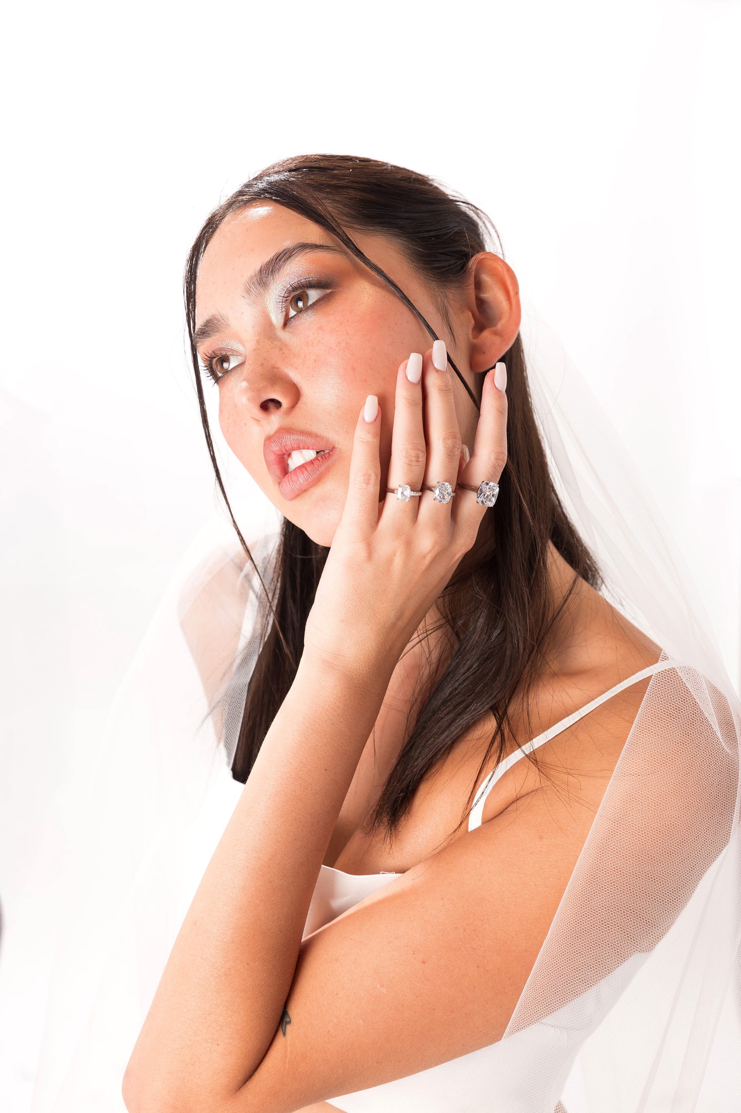 Large Cushion Cut Promise Ring