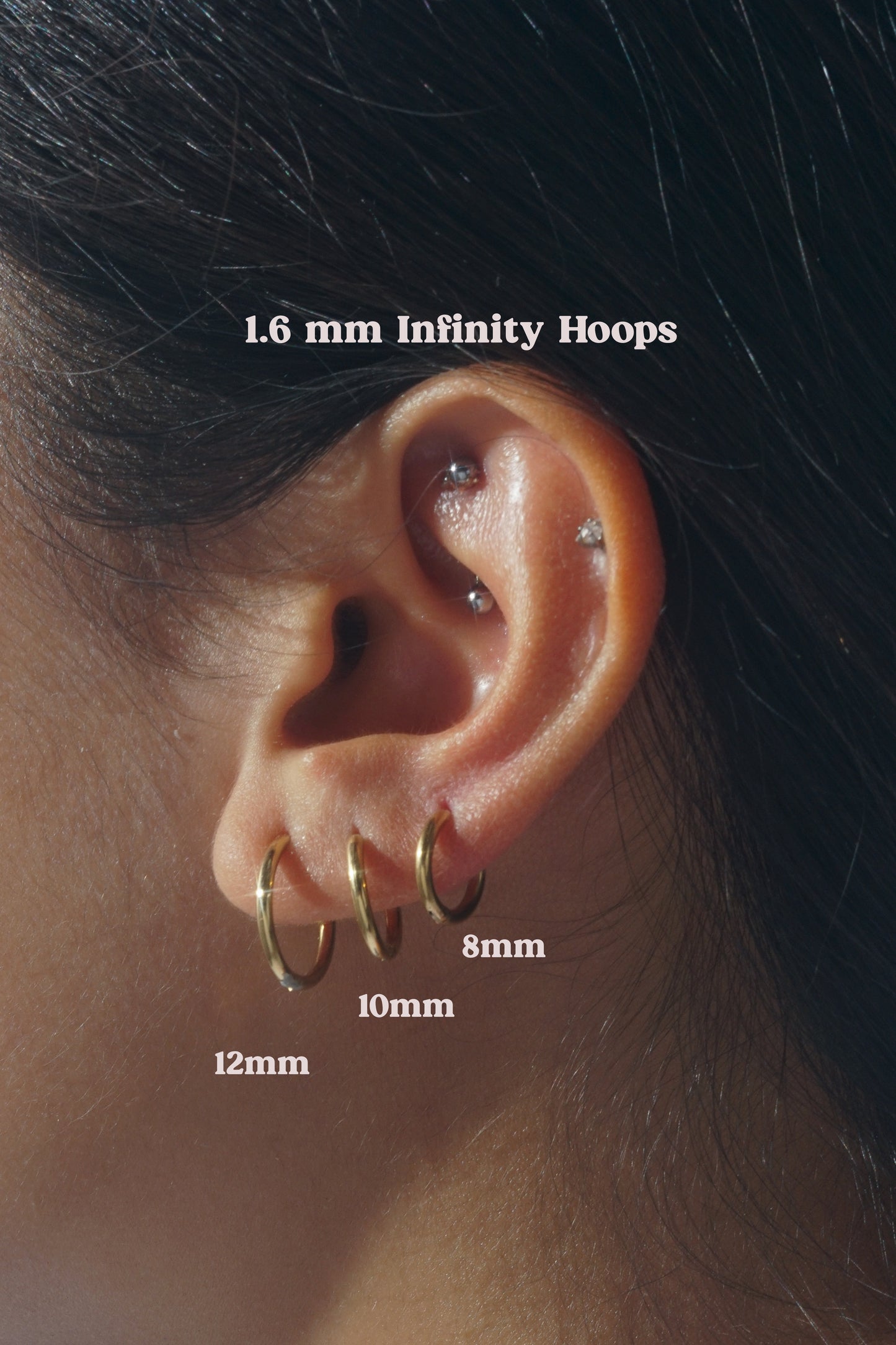 1.6mm Infinity Hoop (Single)