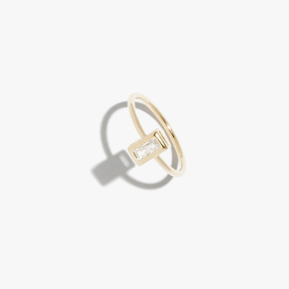 Diamante Rectangle Bezel Ring #pdp