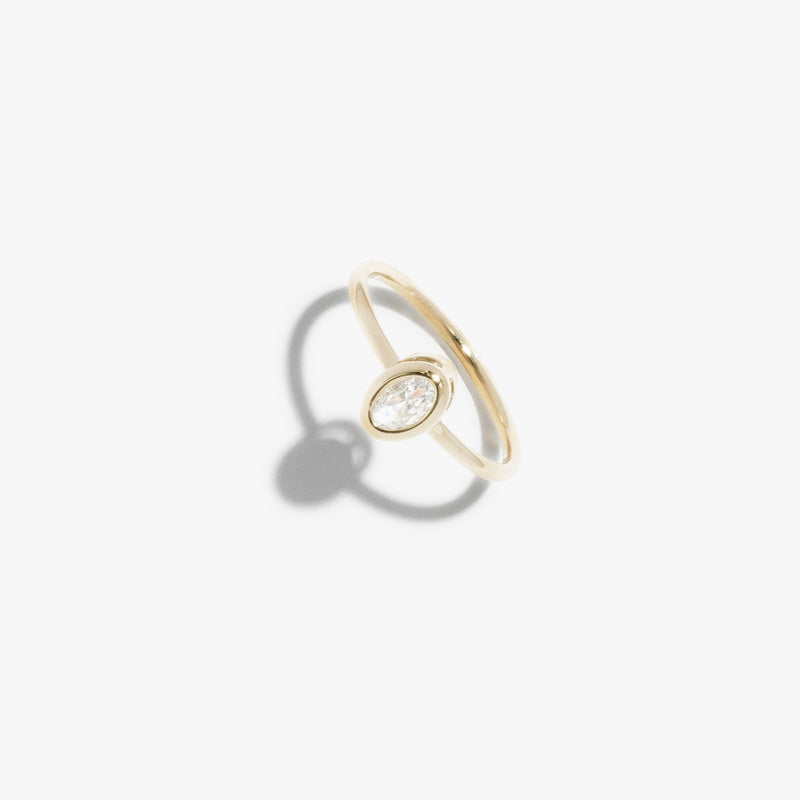 Diamante Oval Bezel Ring #pdp