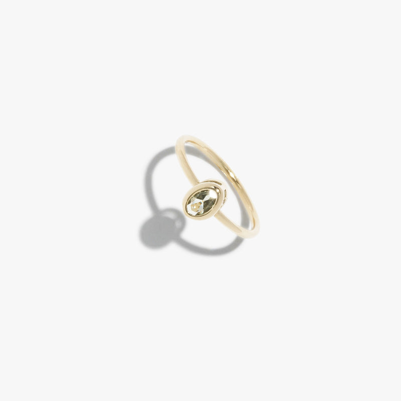 Smokey Oval Bezel Ring #pdp