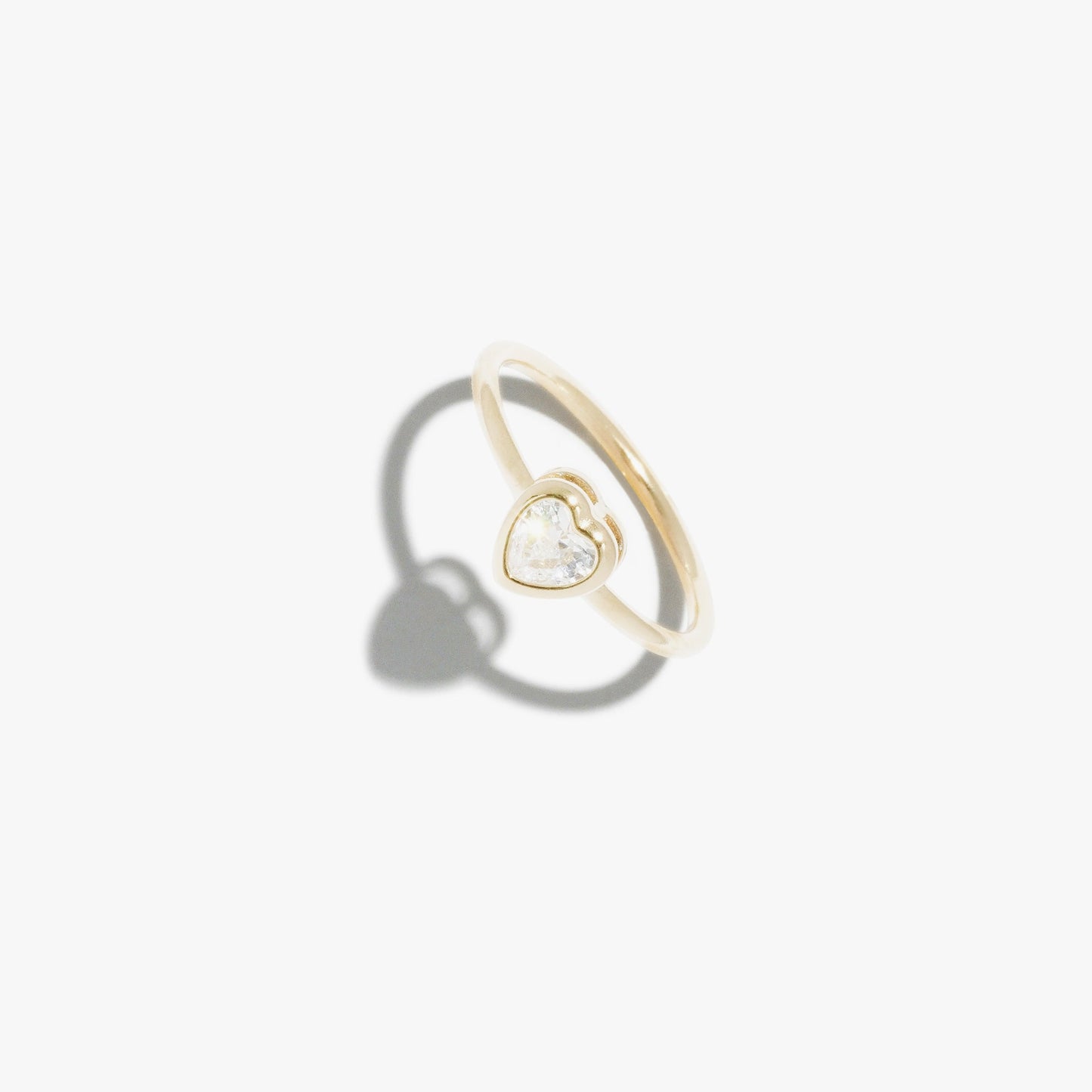 Diamante Heart Bezel Ring #pdp