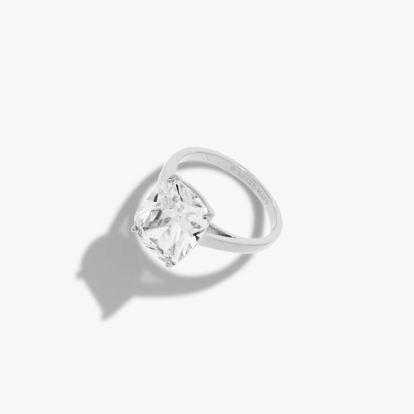 Large Cushion Cut Promise Ring