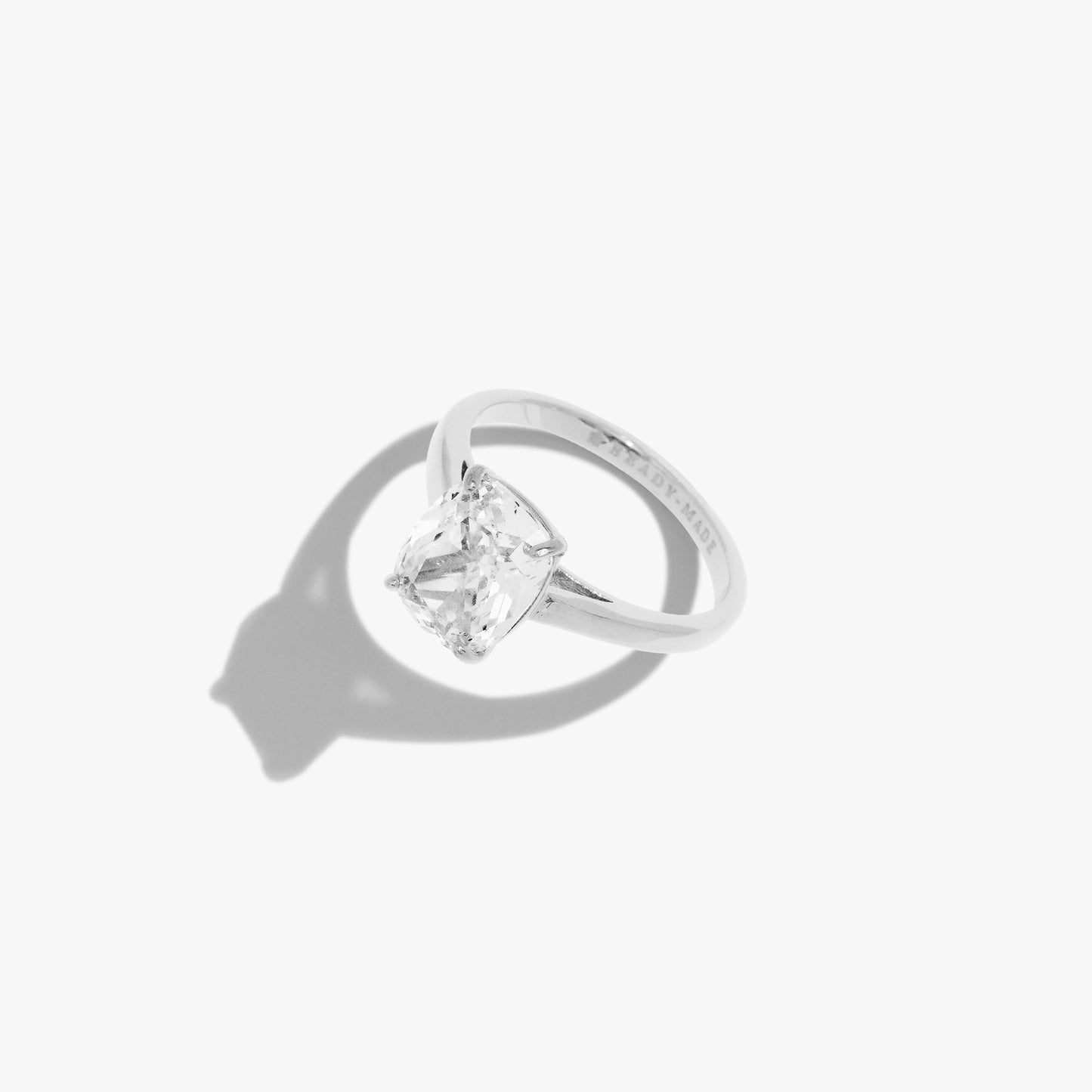 Medium Cushion Cut Promise Ring