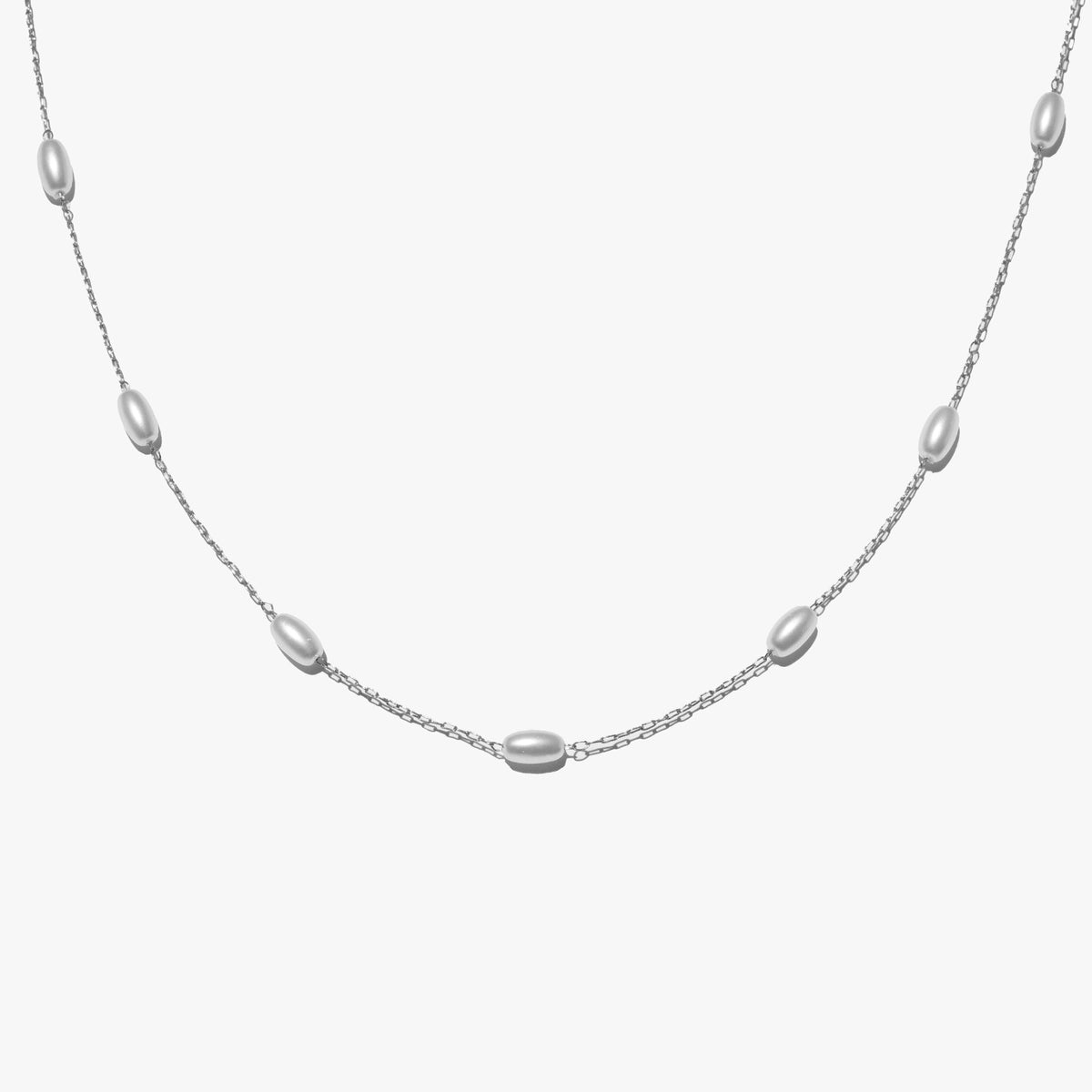 Cosmic Dots Necklace Silver #pdp