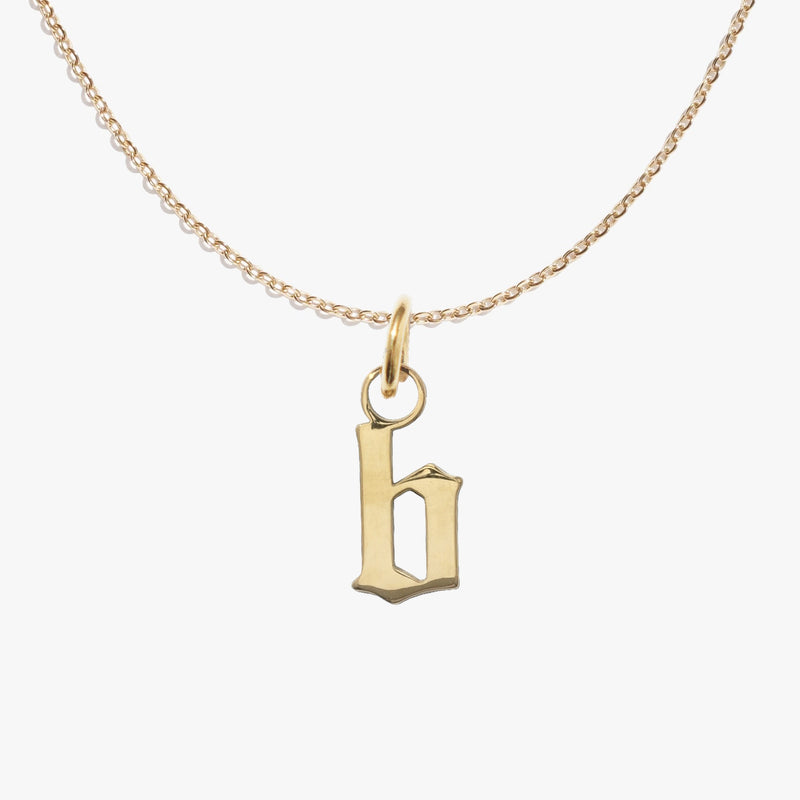 b, gold, pendant #pdp