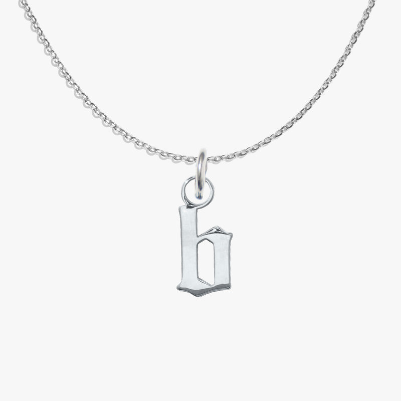 b, silver, pendant #pdp