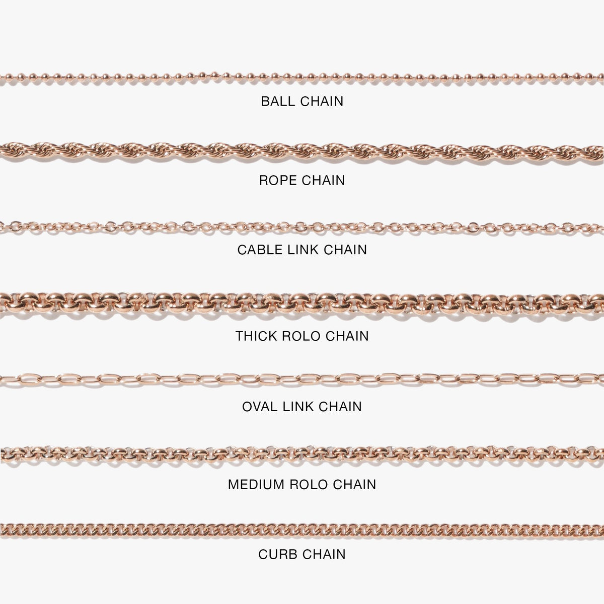 Thick Rose Gold Plated LOBSTER CLASP NECKLACE BRACELET EXTENDER CHAIN