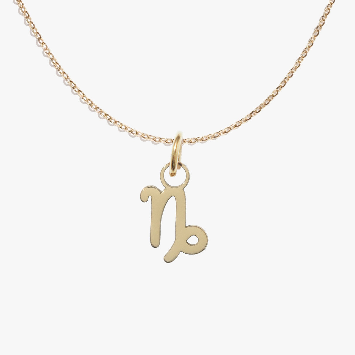 Capricorn, gold, pendant #pdp