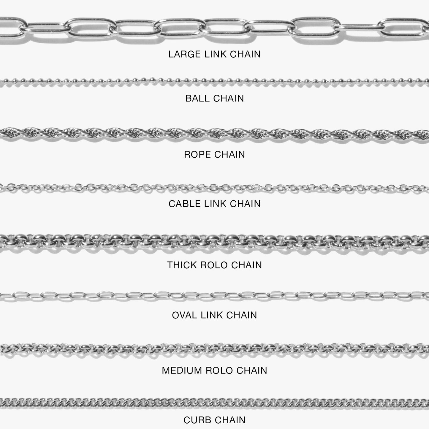 2mm Rope Chain Ready Made