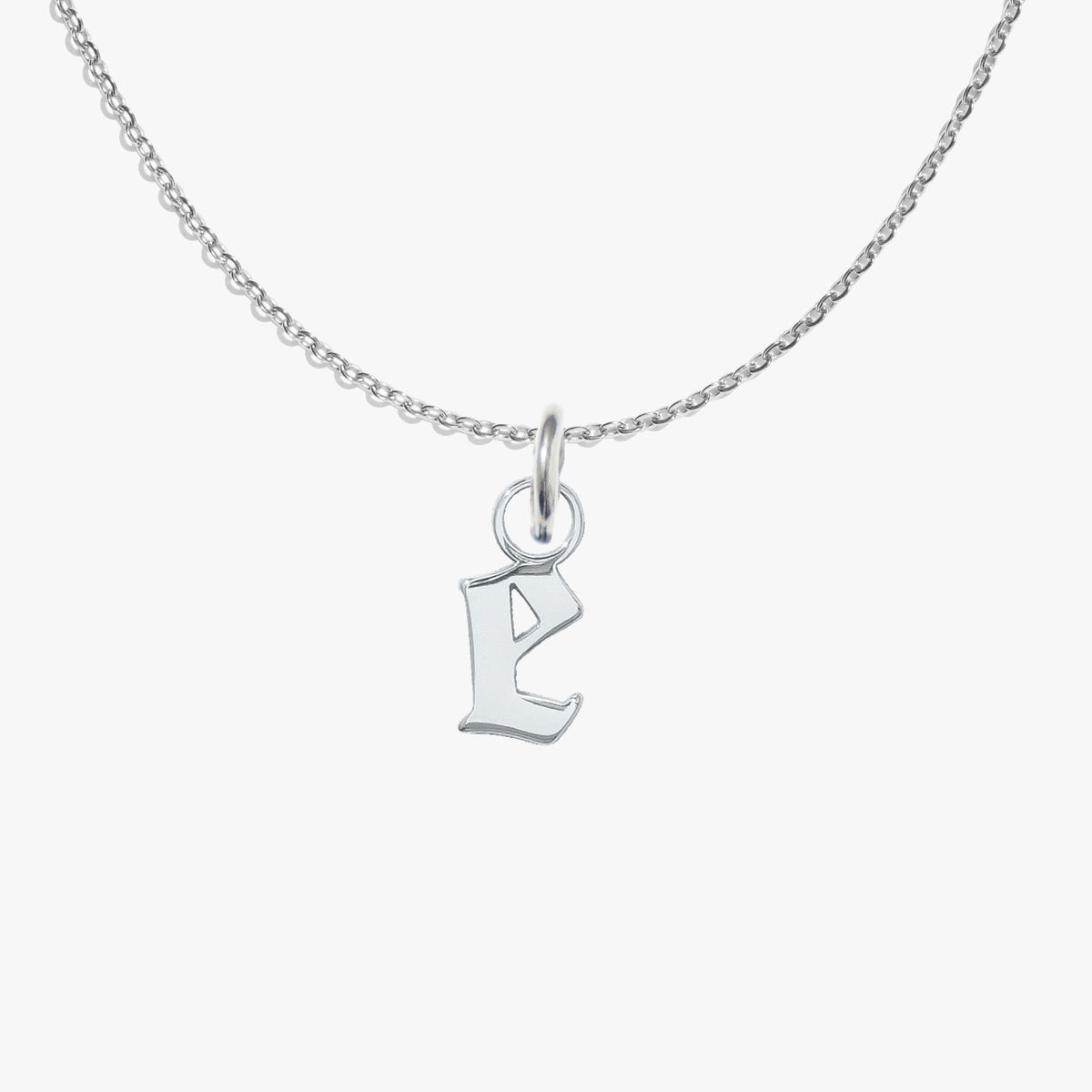 e, silver, pendant #pdp