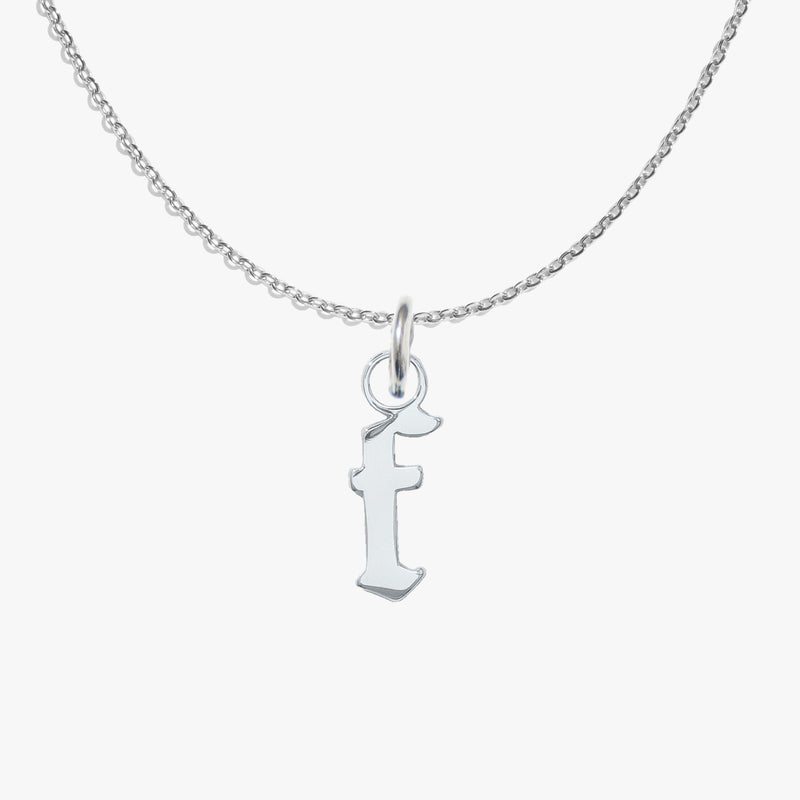 f, silver, pendant #pdp