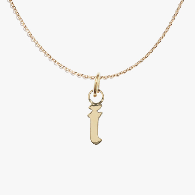 i, gold, pendant #pdp
