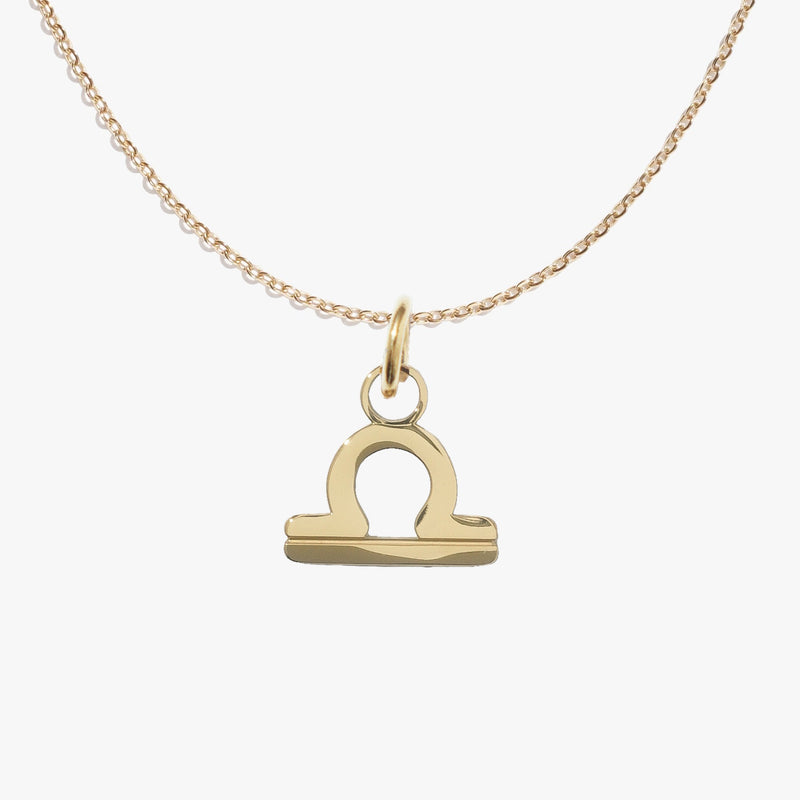 Libra, gold, pendant #pdp