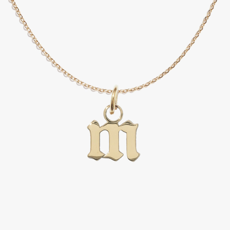 m, gold, pendant #pdp