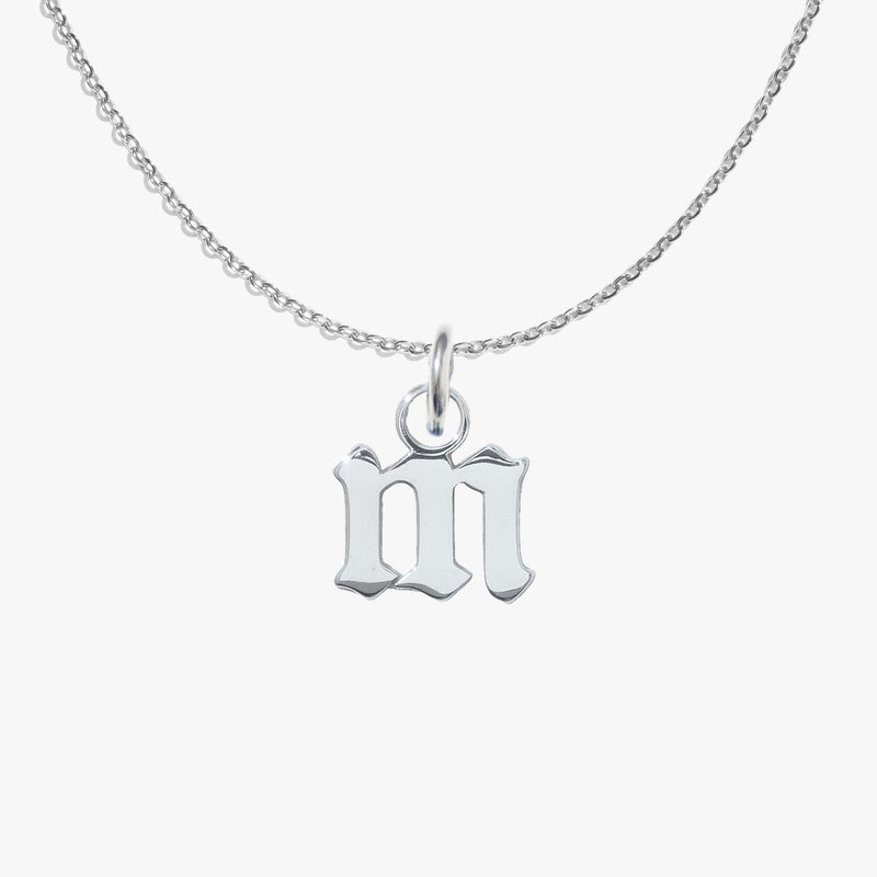 m, silver, pendant #pdp