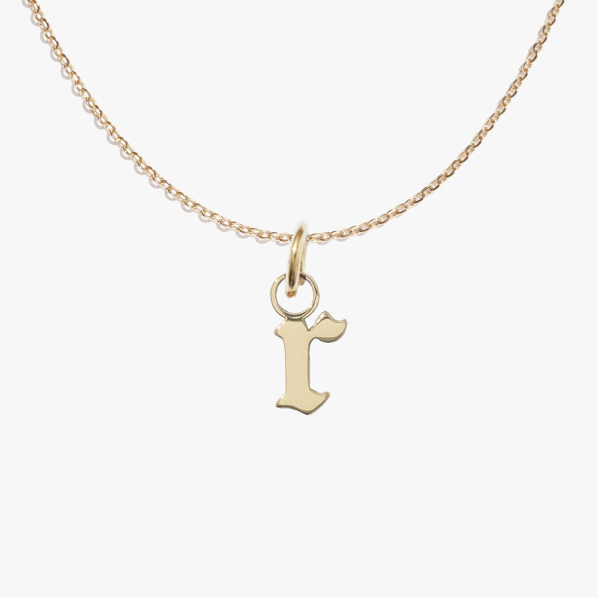 r, gold, pendant #pdp